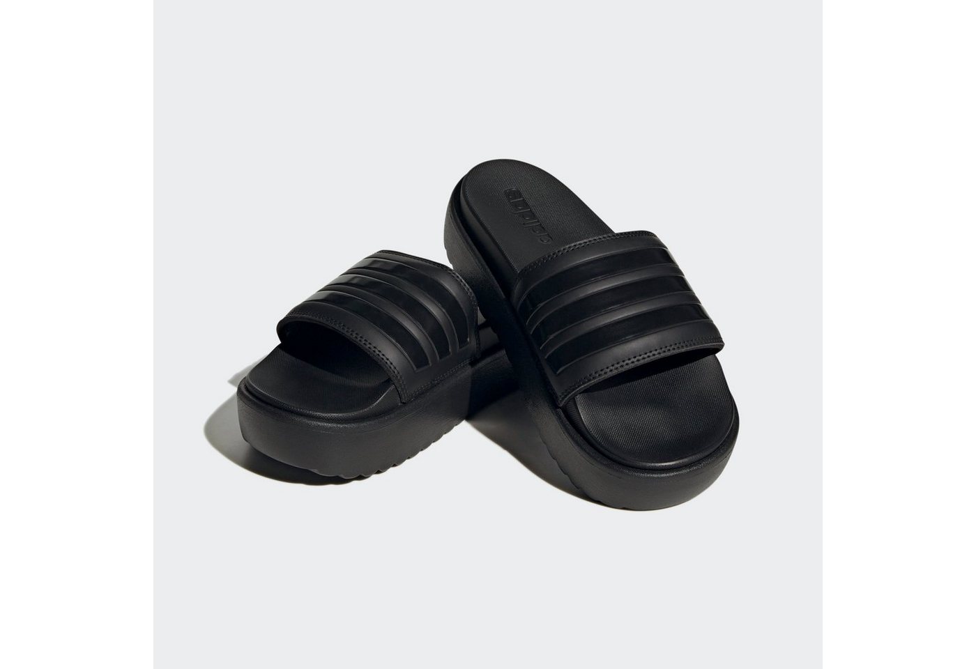 adidas Sportswear PLATFORM ADILETTE Badesandale (schwarz)