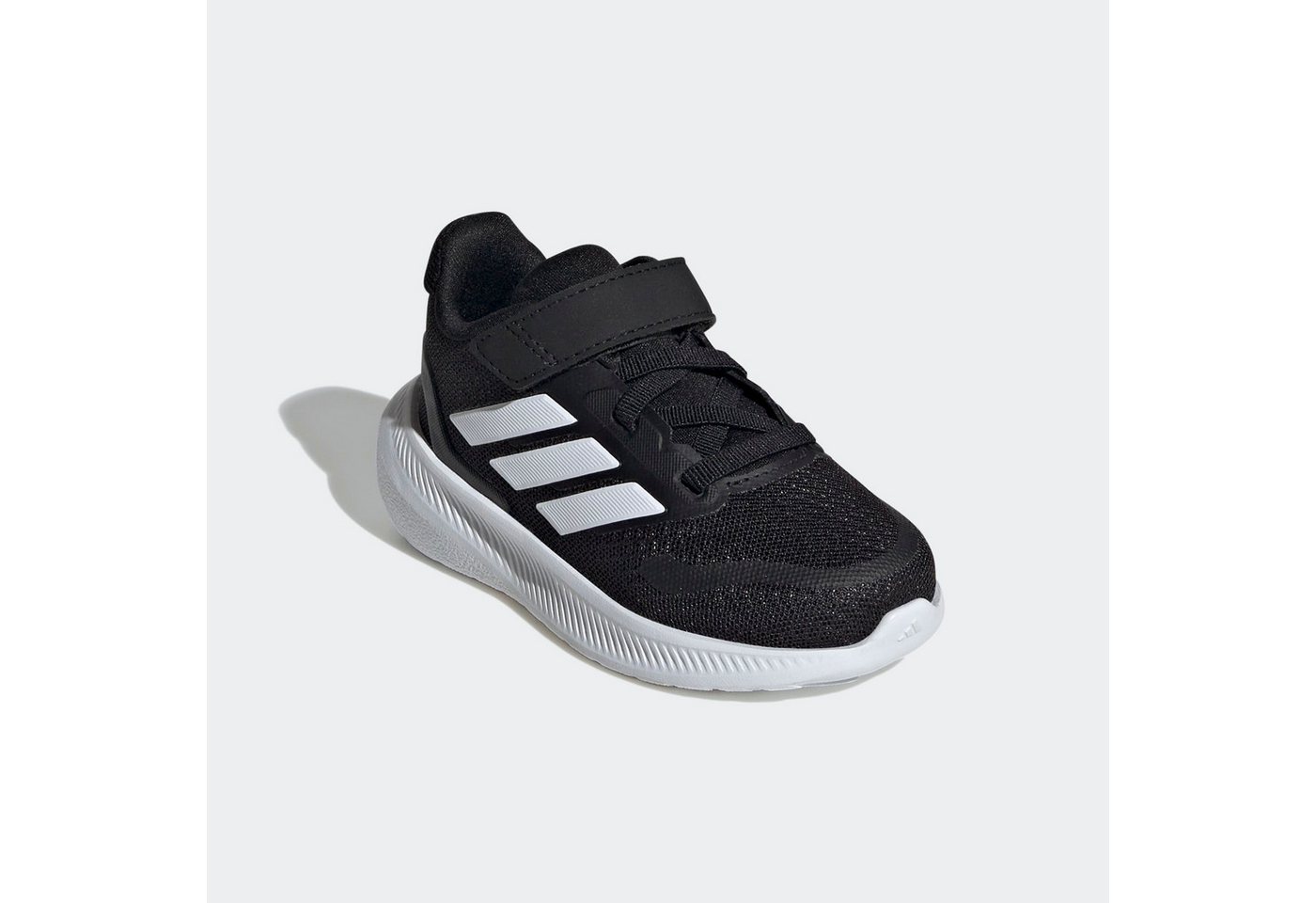 adidas Sportswear RUNFALCON 5 KIDS Sneaker mit Klettverschluss (schwarz/weiß)