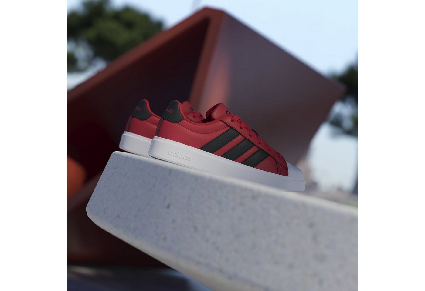 adidas Sportswear Sneaker (1-tlg) (rot/schwarz)