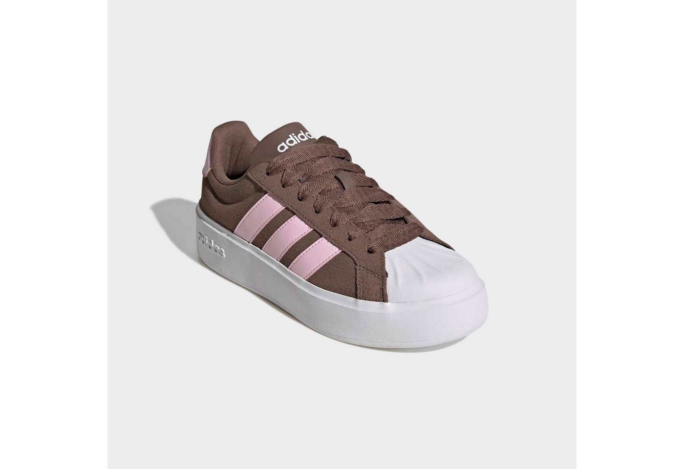 adidas Sportswear STREETTALK BOLD Plateausneaker inspiriert vom Design des adidas Superstar, mit Leo Print (rosa/weiß)