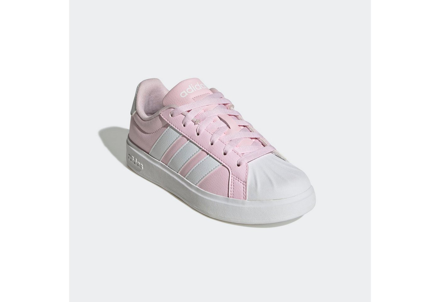 adidas Sportswear STREETTALK Sneaker inspiriert vom Design des adidas superstar (rosa/weiß/grau)