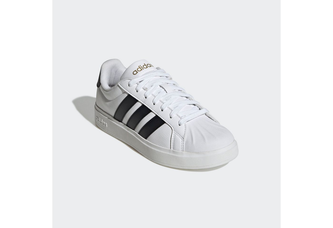 adidas Sportswear STREETTALK Sneaker inspiriert vom Design des adidas Superstar (weiß/schwarz/gold)
