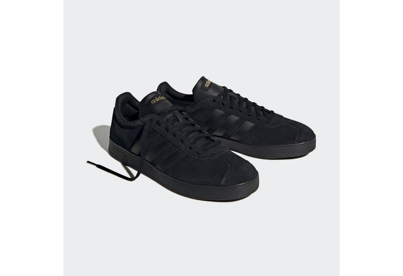adidas Sportswear VL COURT 2.0 Sneaker Design auf den Spuren des adidas Samba (schwarz/gold)