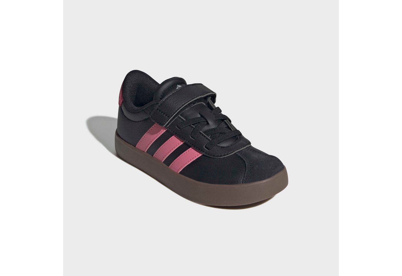 adidas Sportswear VL COURT 3.0 KIDS Sneaker inspiriert vom Design des adidas samba, für Kinder & Jugendliche (schwarz/rosa)