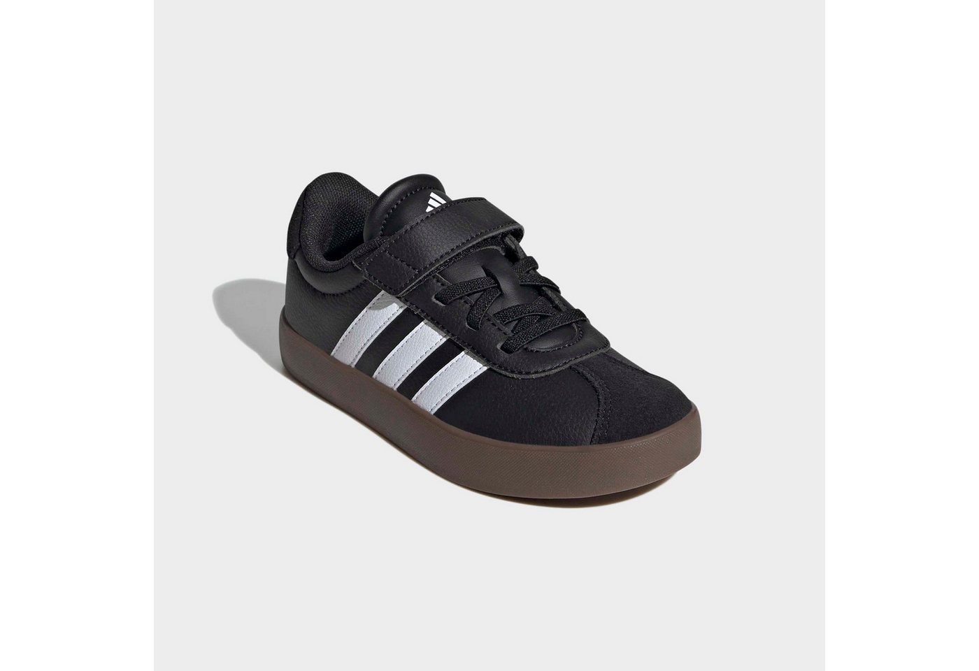adidas Sportswear VL COURT 3.0 KIDS Sneaker inspiriert vom Design des adidas samba, für Kinder (schwarz/weiß)