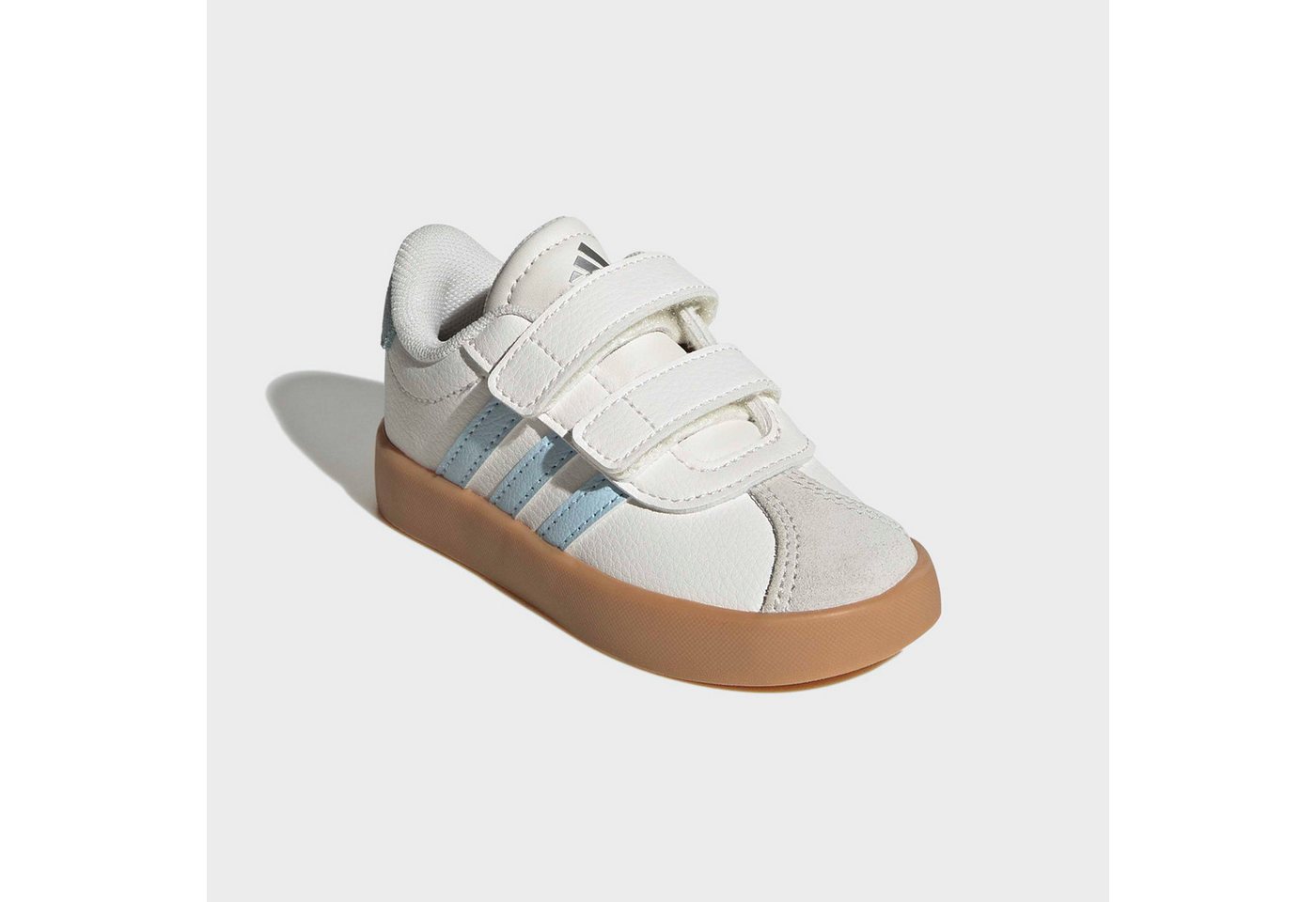 adidas Sportswear VL COURT 3.0 KIDS Sneaker inspiriert vom Design des adidas samba, für Kinder (weiß/blau)