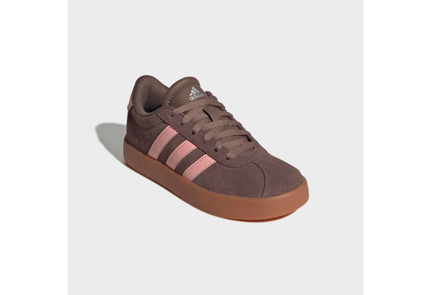 adidas Sportswear VL COURT 3.0 Sneaker inspiriert vom Design des adidas Handball Spezial (Earth Strata/Semi Frozen Turbo/Amber Gum)