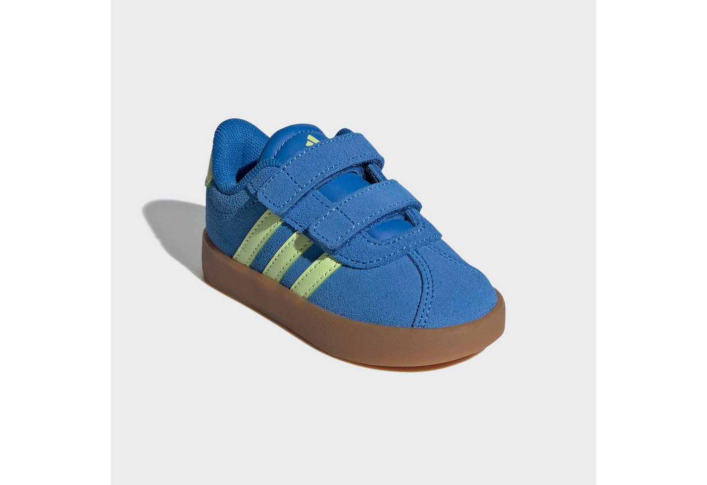 adidas Sportswear VL COURT 3.0 Sneaker für Kinder, inspiriert vom Design des adidas samba (Bright Royal/Pulse Lime/Gum10)