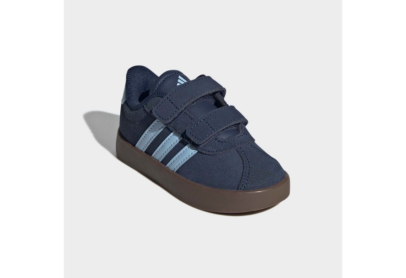 adidas Sportswear VL COURT 3.0 Sneaker für Kinder, inspiriert vom Design des adidas samba (Night Indigo / Clear Sky / Gum5)
