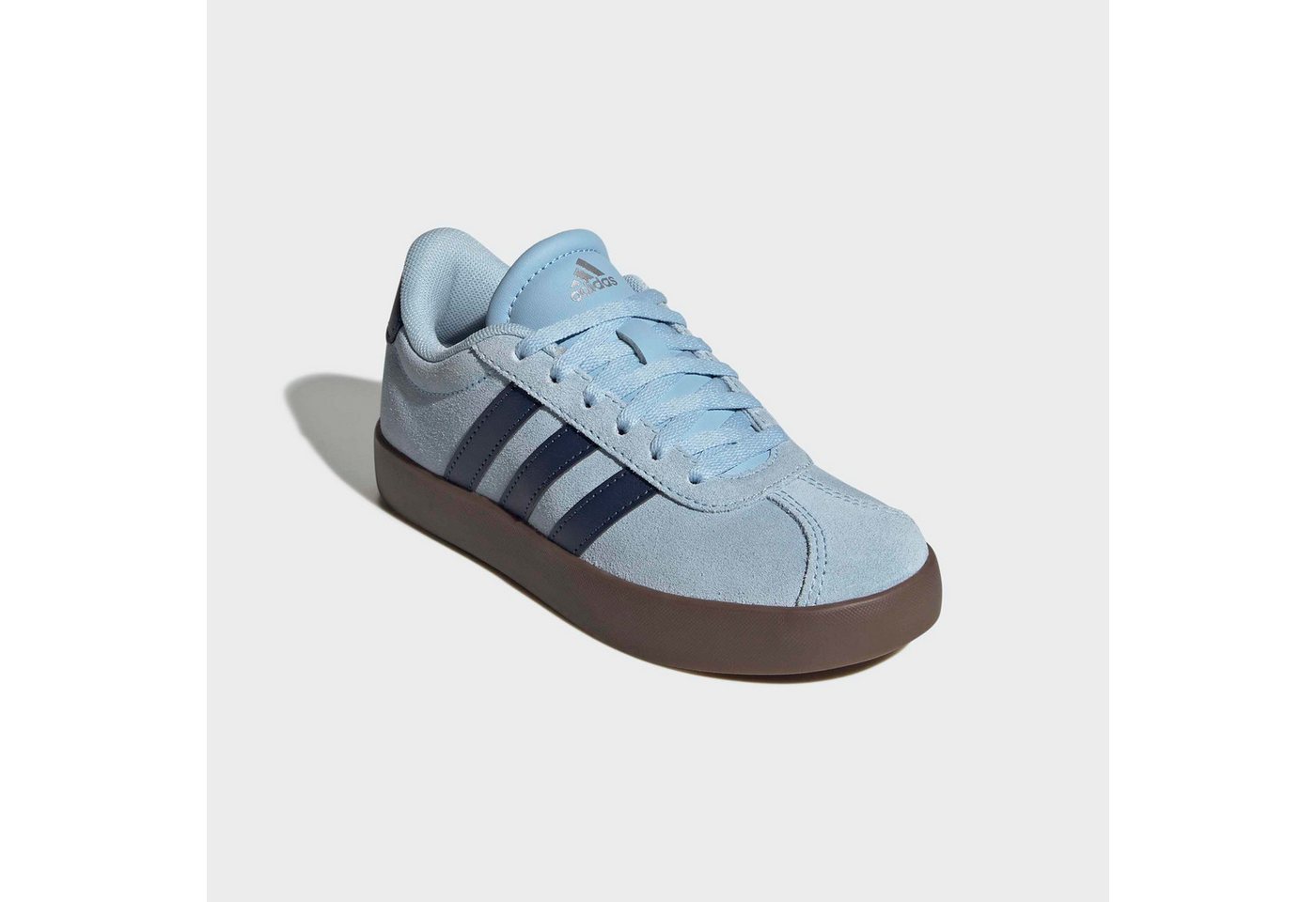 adidas Sportswear VL COURT 3.0 Sneaker inspiriert vom Design des adidas Handball Spezial (Clear Sky/Night Indigo/Gum5)