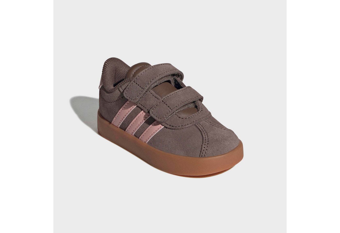 adidas Sportswear VL COURT 3.0 Sneaker inspiriert vom Design des adidas Handball Spezial, für Kinder (Earth Strata/Semi Frozen Turbo/Amber Gum)