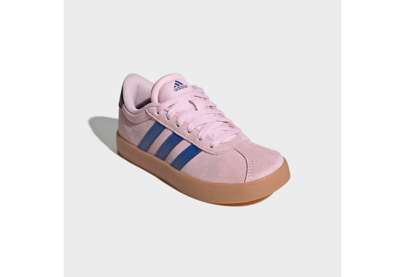 adidas Sportswear VL COURT 3.0 Sneaker inspiriert vom Design des adidas Handball Spezial (weiß/blau/rosa)
