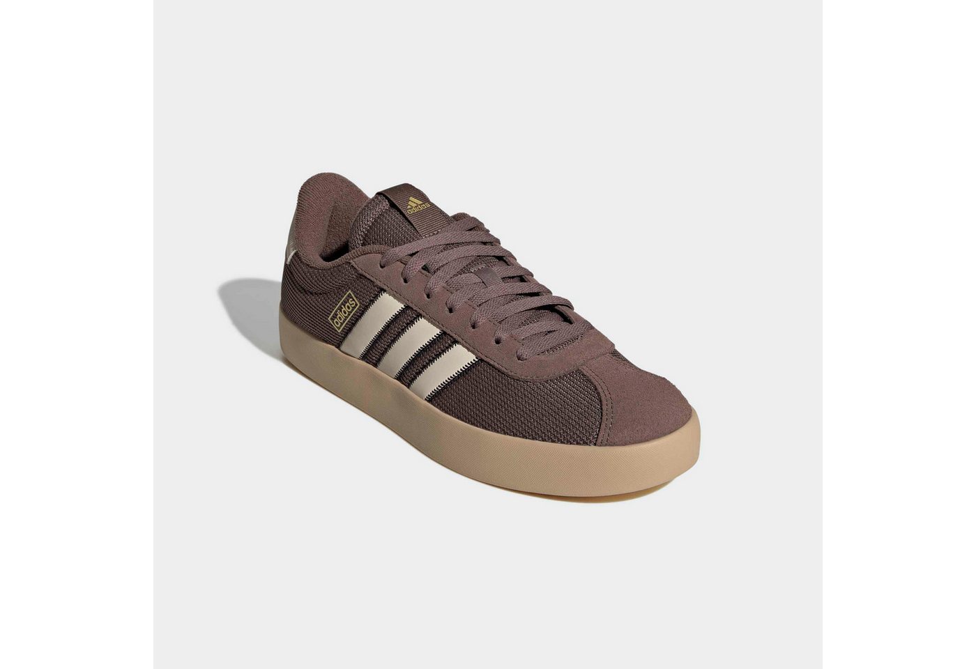adidas Sportswear VL COURT 3.0 Sneaker inspiriert vom Design des adidas samba (beige/braun)