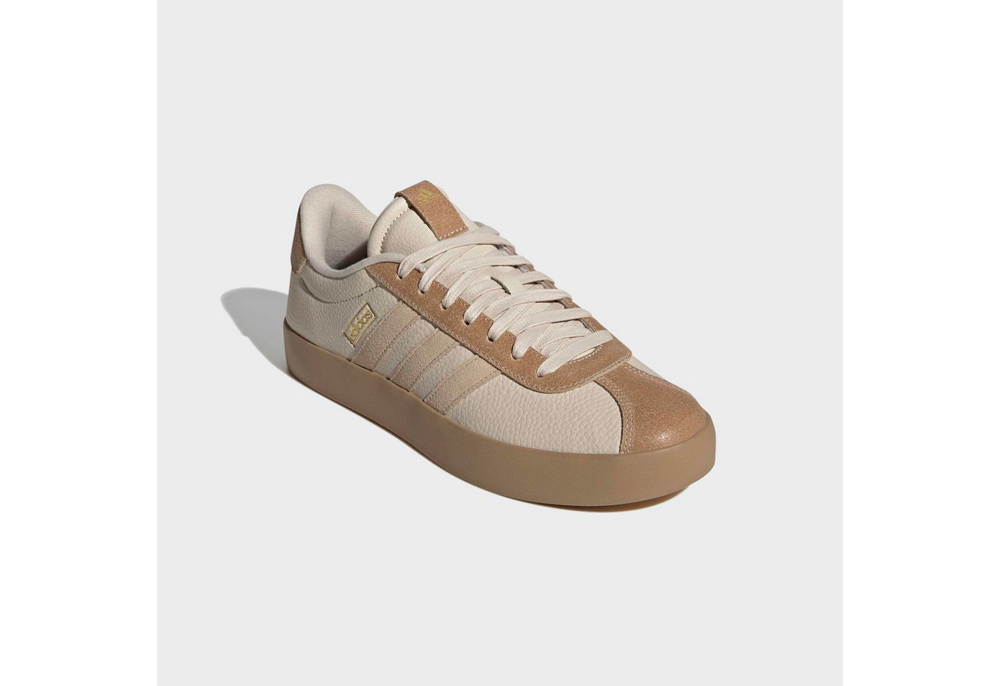 adidas Sportswear VL COURT 3.0 Sneaker inspiriert vom Design des adidas samba (beige)