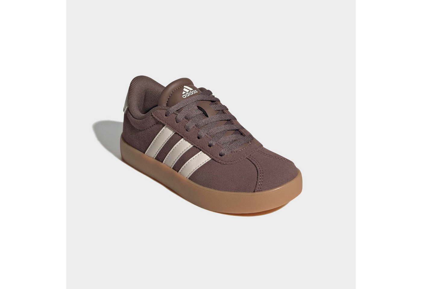 adidas Sportswear VL COURT 3.0 Sneaker inspiriert vom Design des adidas samba, für Kinder (braun)