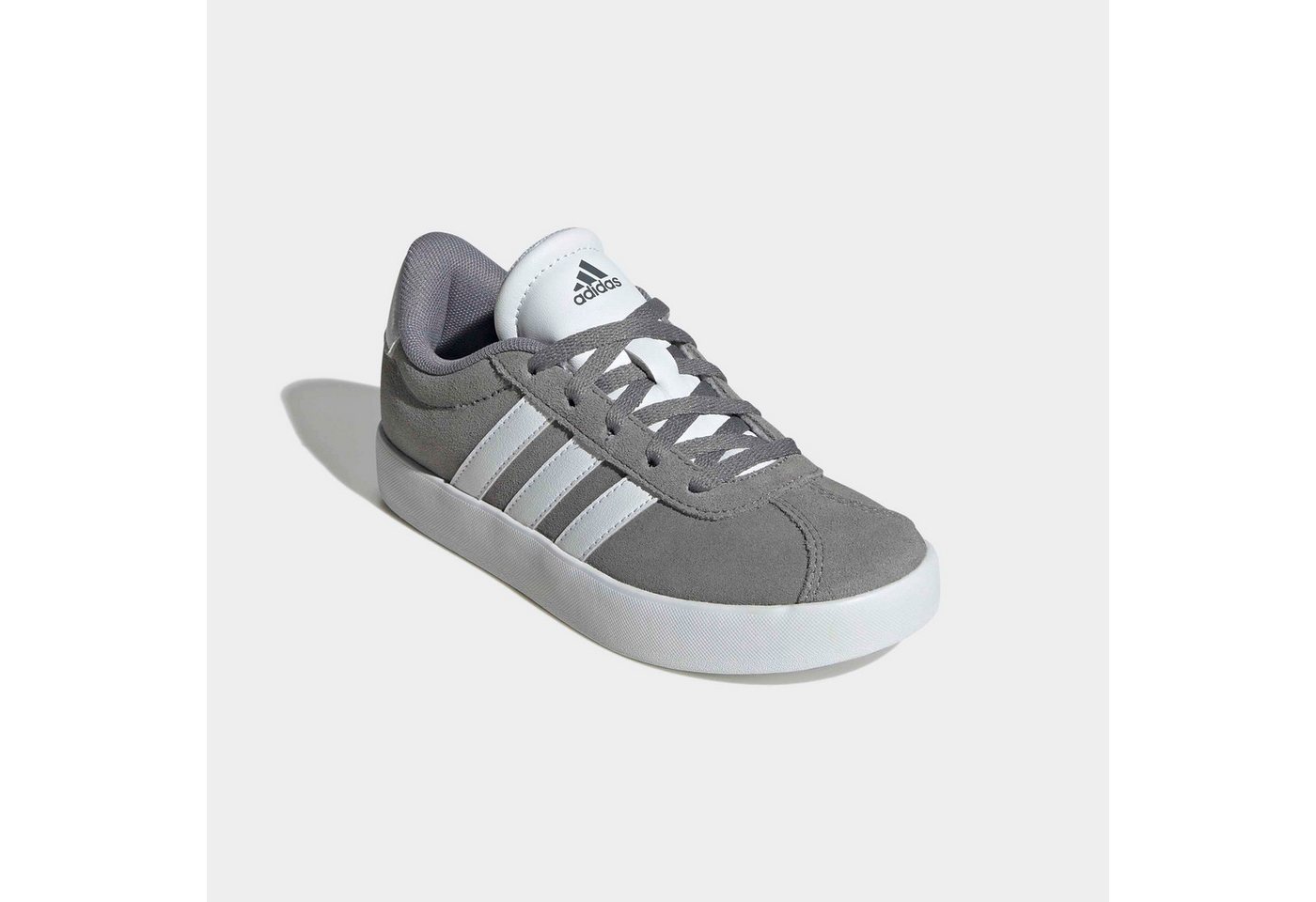 adidas Sportswear VL COURT 3.0 Sneaker inspiriert vom Design des adidas samba, für Kinder (grau/weiß)