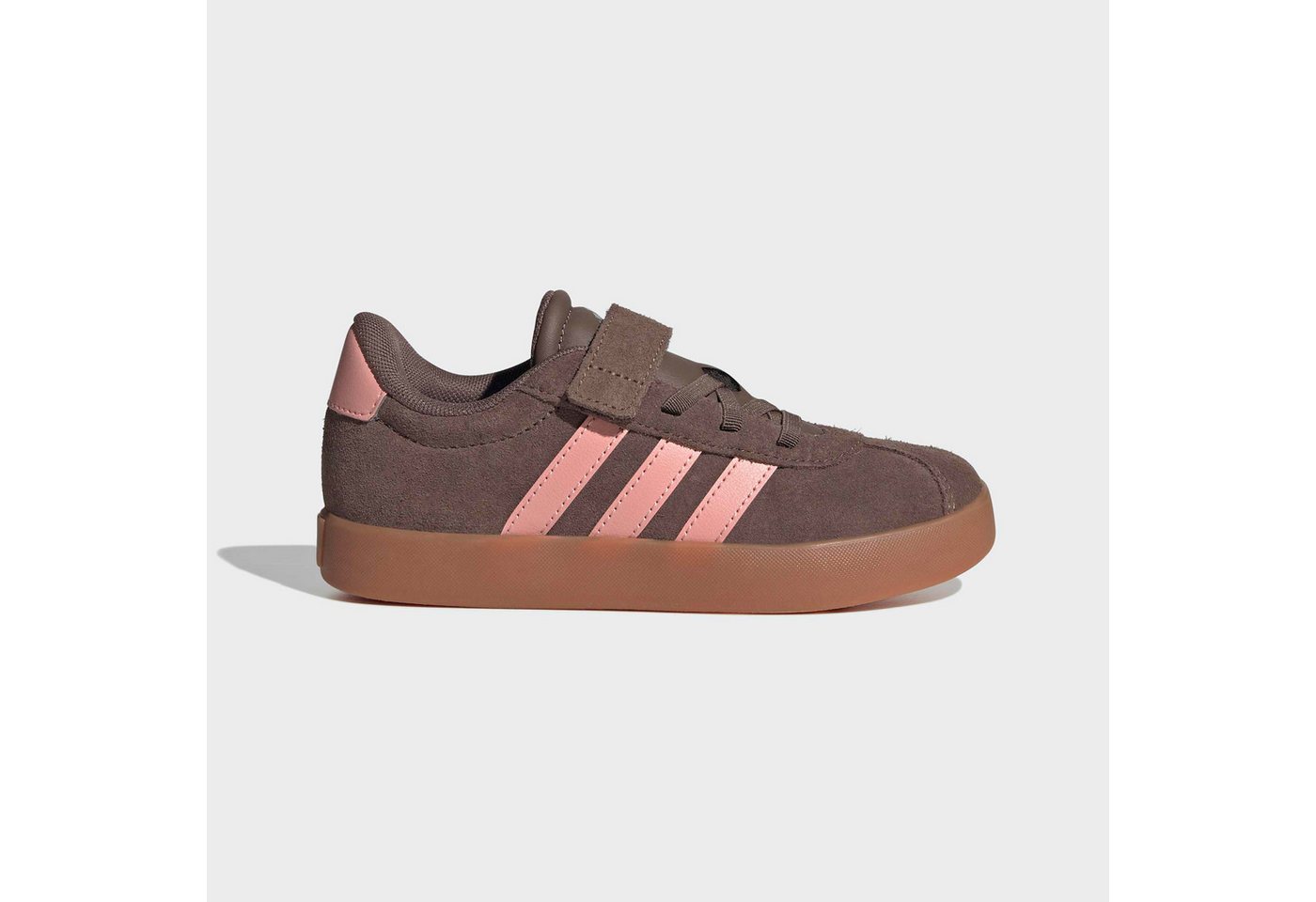 adidas Sportswear VL COURT 3.0 Sneaker inspiriert vom Design des adidas samba, für Kinder & Jugendliche (Earth Strata/Semi Frozen Turbo/Amber Gum)