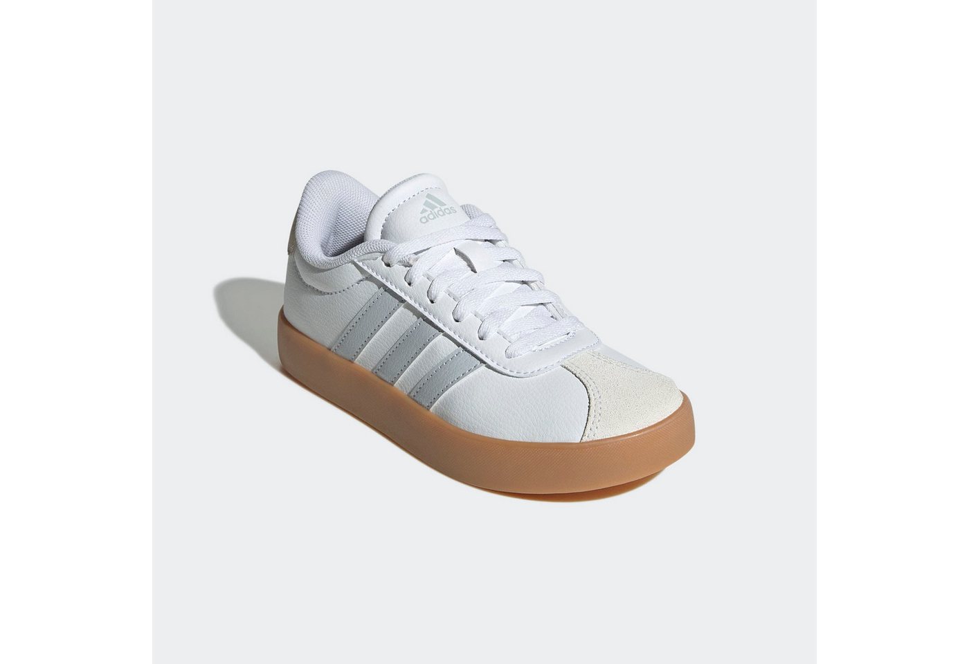adidas Sportswear VL COURT 3.0 Sneaker inspiriert vom Design des adidas samba, für Kinder (weiß/blau)