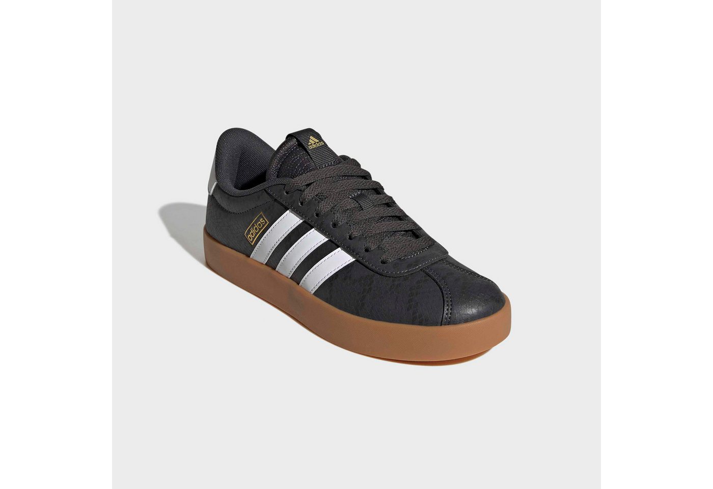 adidas Sportswear VL COURT 3.0 Sneaker inspiriert vom Design des adidas samba (grau)