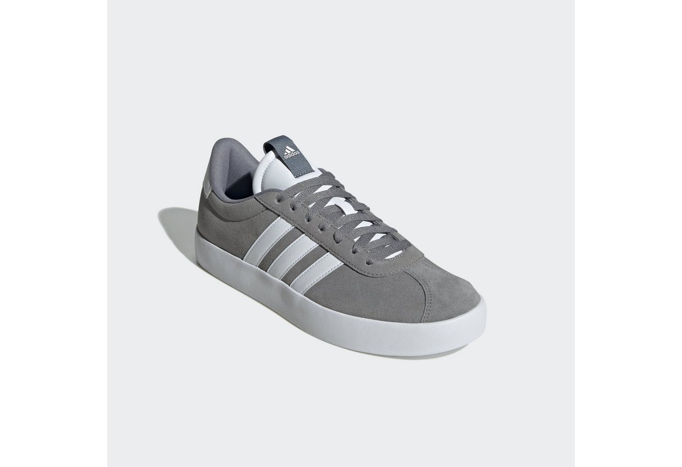 adidas Sportswear VL COURT 3.0 Sneaker inspiriert vom Design des adidas samba (grau/weiß)