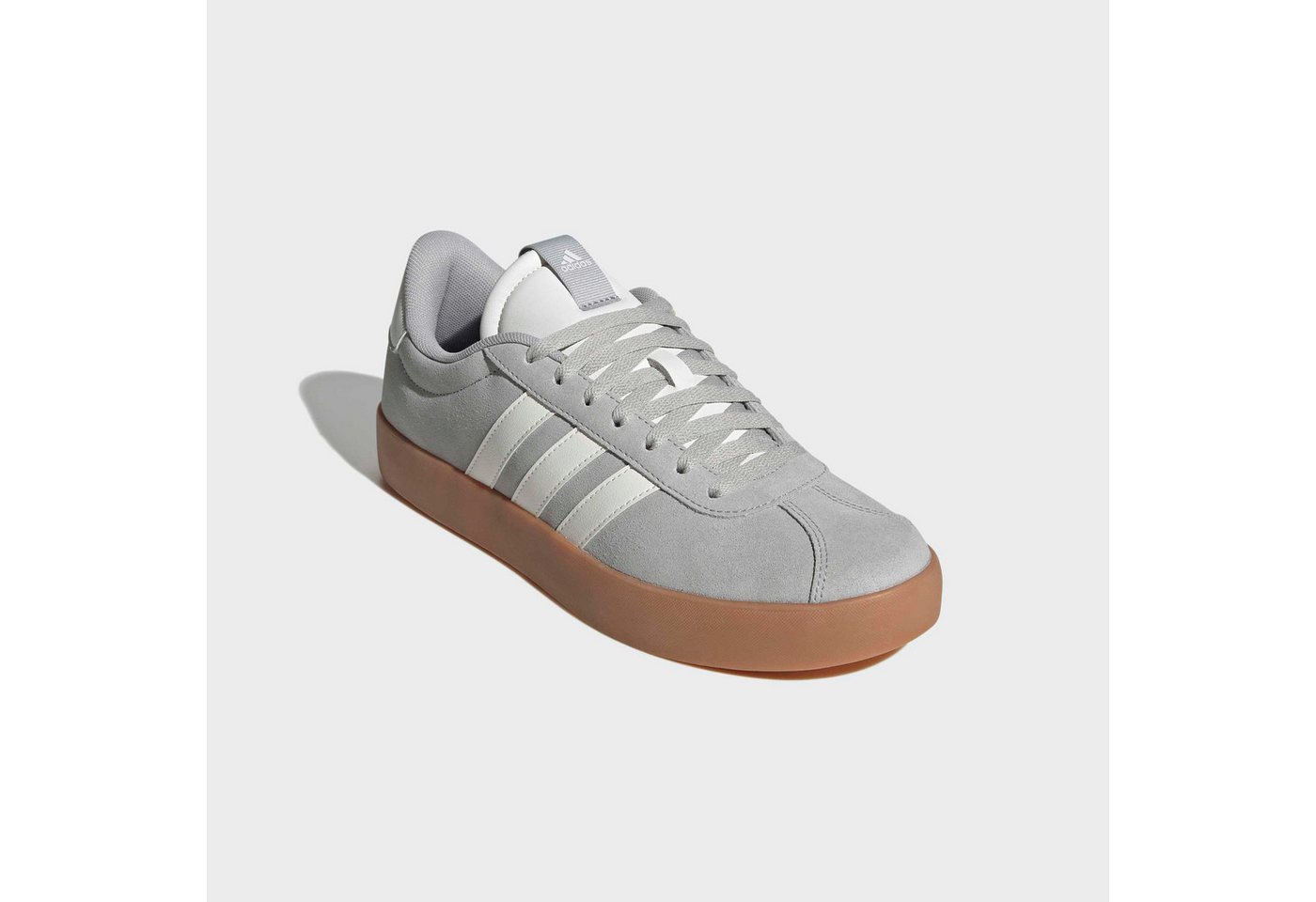 adidas Sportswear VL COURT 3.0 Sneaker inspiriert vom Design des adidas samba (grau/weiß)
