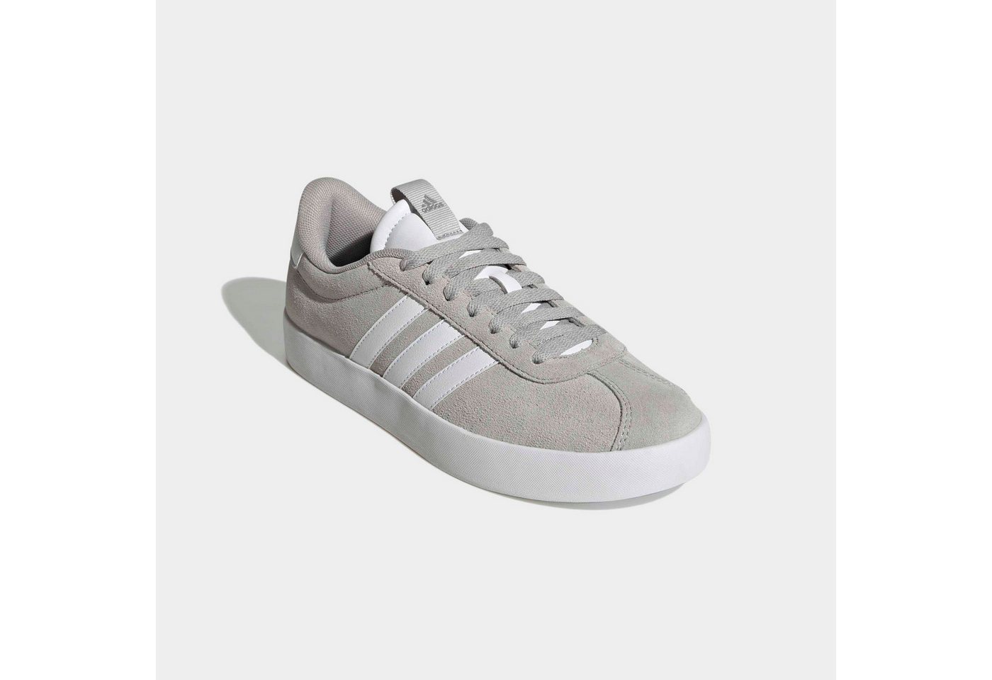 adidas Sportswear VL COURT 3.0 Sneaker inspiriert vom Design des adidas samba (grau/weiß/silber)
