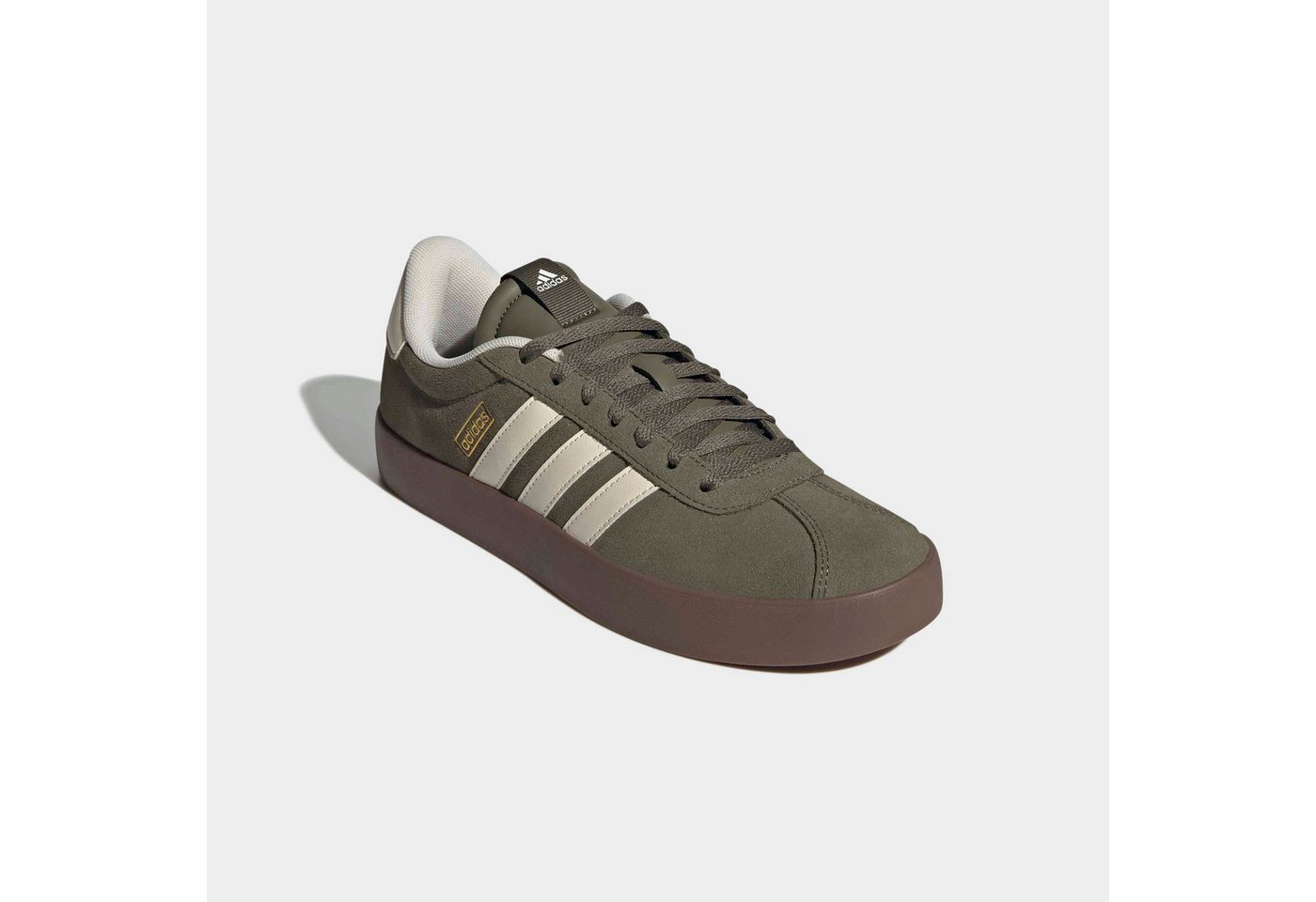 adidas Sportswear VL COURT 3.0 Sneaker inspiriert vom Design des adidas samba (grün/weiß)
