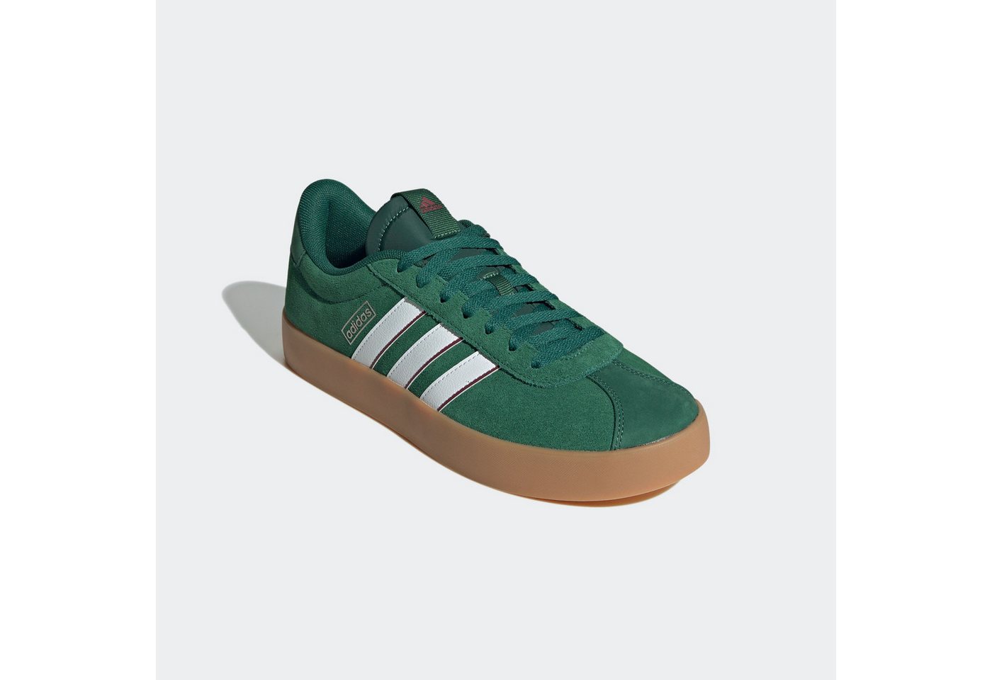 adidas Sportswear VL COURT 3.0 Sneaker inspiriert vom Design des adidas samba (grün/weiß/rot)