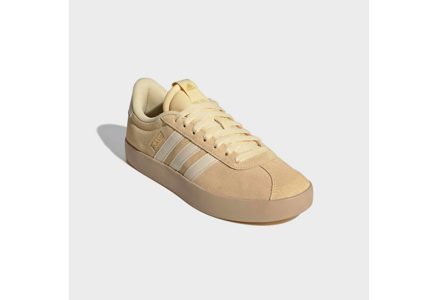 adidas Sportswear VL COURT 3.0 Sneaker inspiriert vom Design des adidas samba (orange/gold)