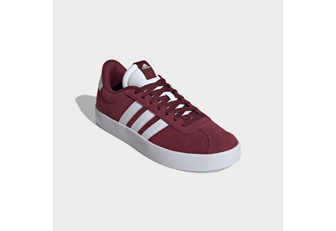 adidas Sportswear VL COURT 3.0 Sneaker inspiriert vom Design des adidas samba (rot/weiß)