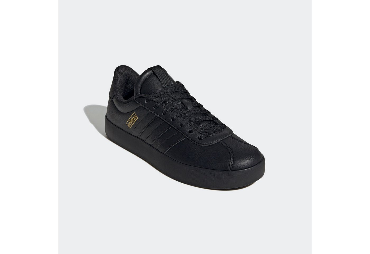 adidas Sportswear VL COURT 3.0 Sneaker inspiriert vom Design des adidas samba (schwarz/gold)