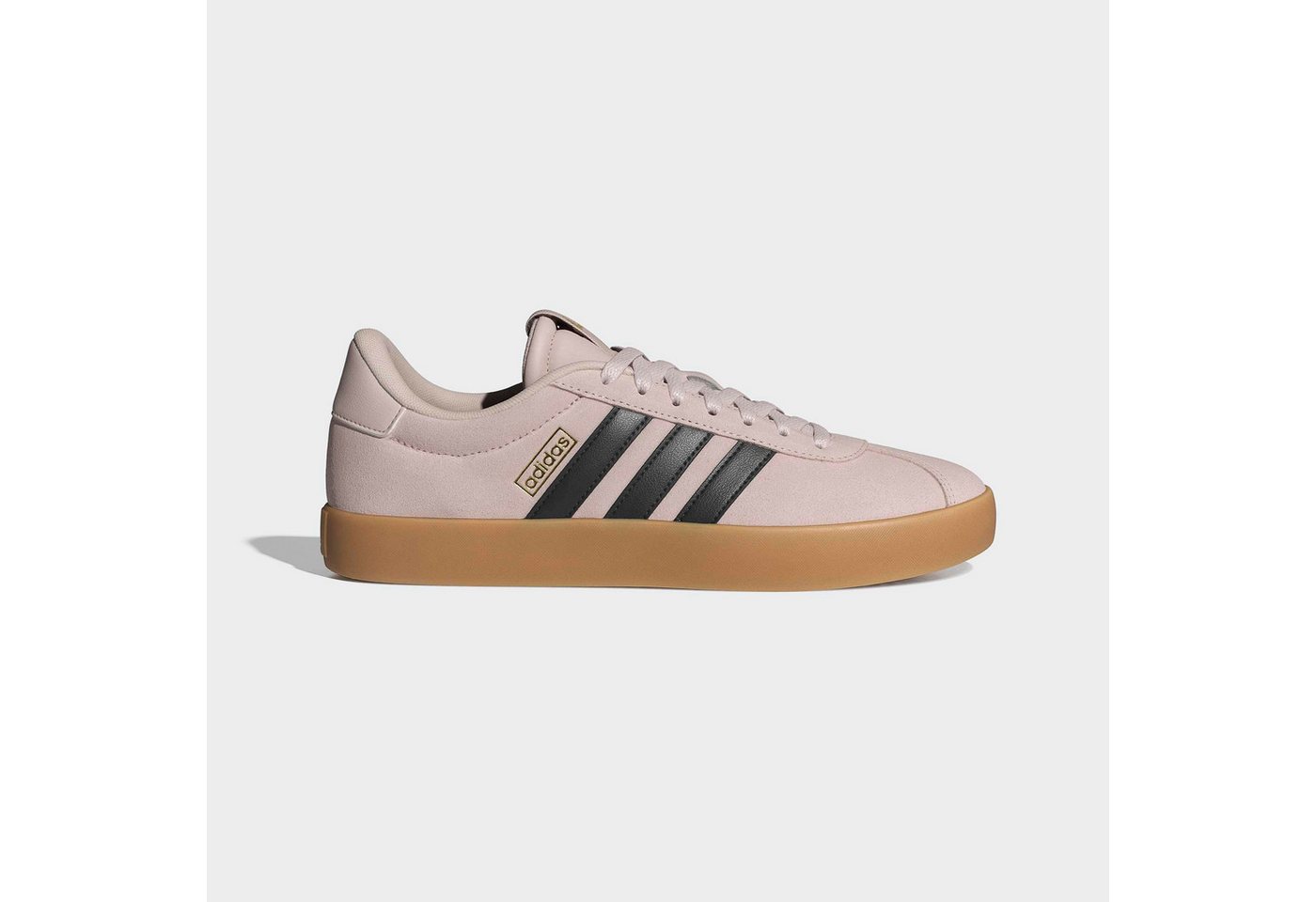adidas Sportswear VL COURT 3.0 Sneaker inspiriert vom Design des adidas samba (schwarz/gold)