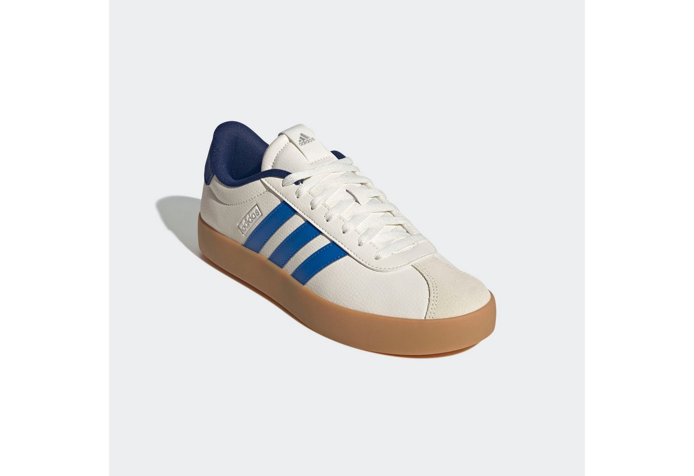 adidas Sportswear VL COURT 3.0 Sneaker inspiriert vom Design des adidas samba (weiß/blau)