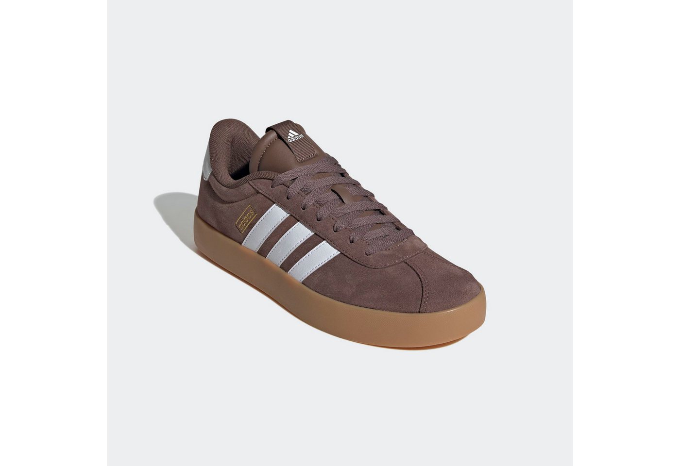 adidas Sportswear VL COURT 3.0 Sneaker inspiriert vom Design des adidas samba (weiß/gold)