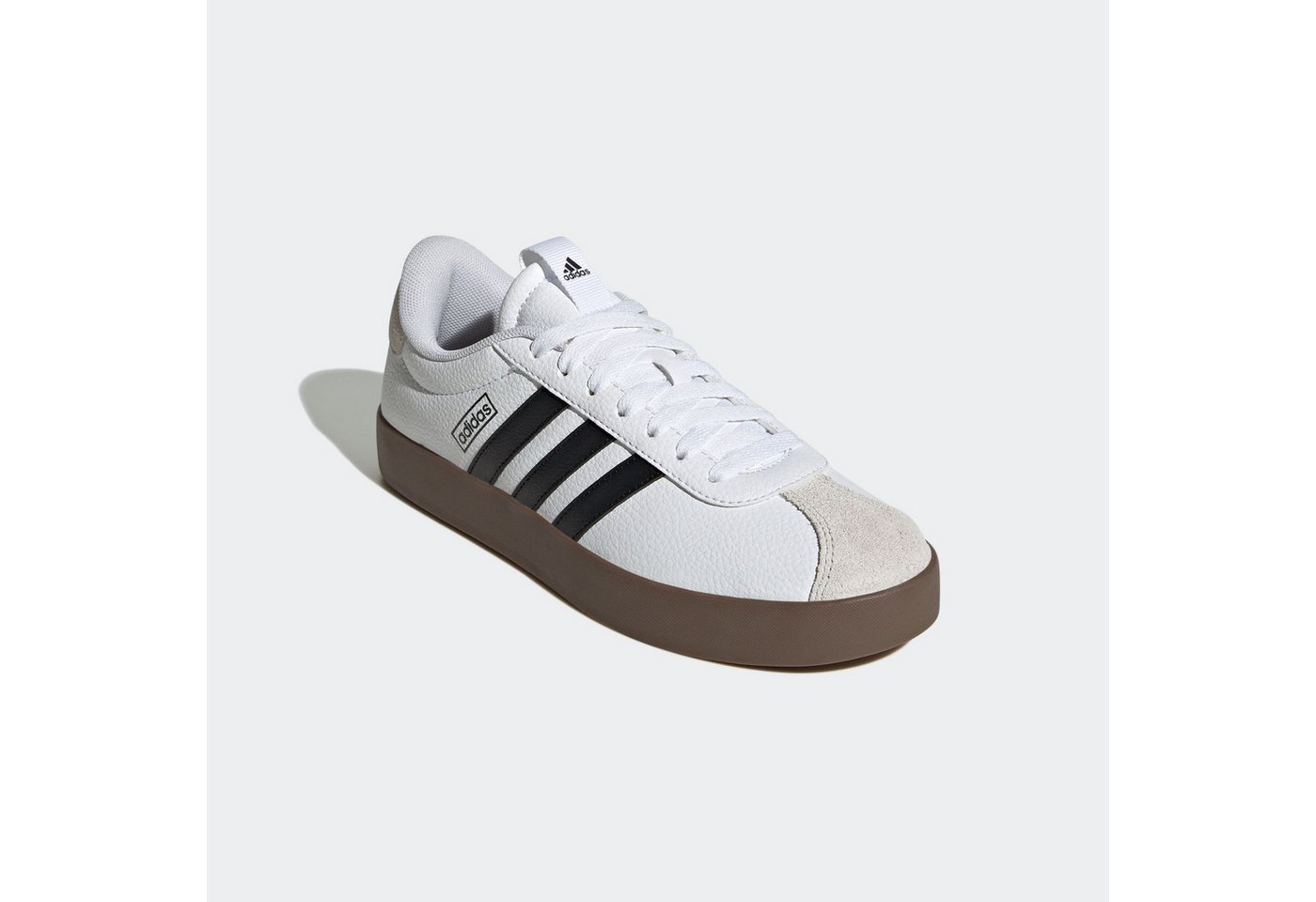 adidas Sportswear VL COURT 3.0 Sneaker inspiriert vom Design des adidas samba (weiß/schwarz/grau)