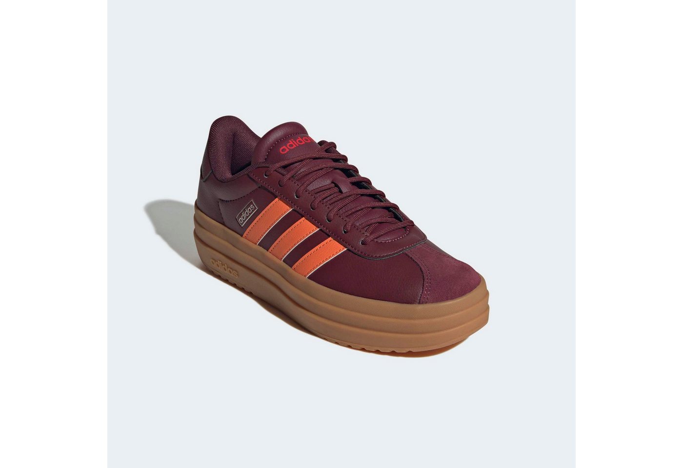 adidas Sportswear VL COURT BOLD Plateausneaker Design auf den Spuren des adidas Gazelle Bold (orange/rot)