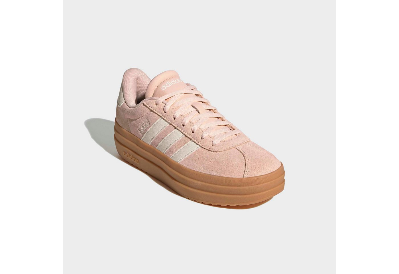 adidas Sportswear VL COURT BOLD Plateausneaker Design auf den Spuren des adidas Gazelle Bold (rosa/weiß)