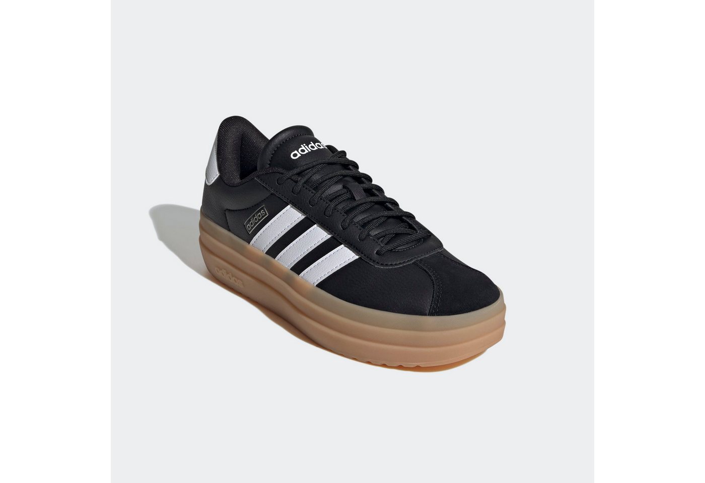 adidas Sportswear VL COURT BOLD Plateausneaker Design auf den Spuren des adidas Gazelle Bold (schwarz/weiß)