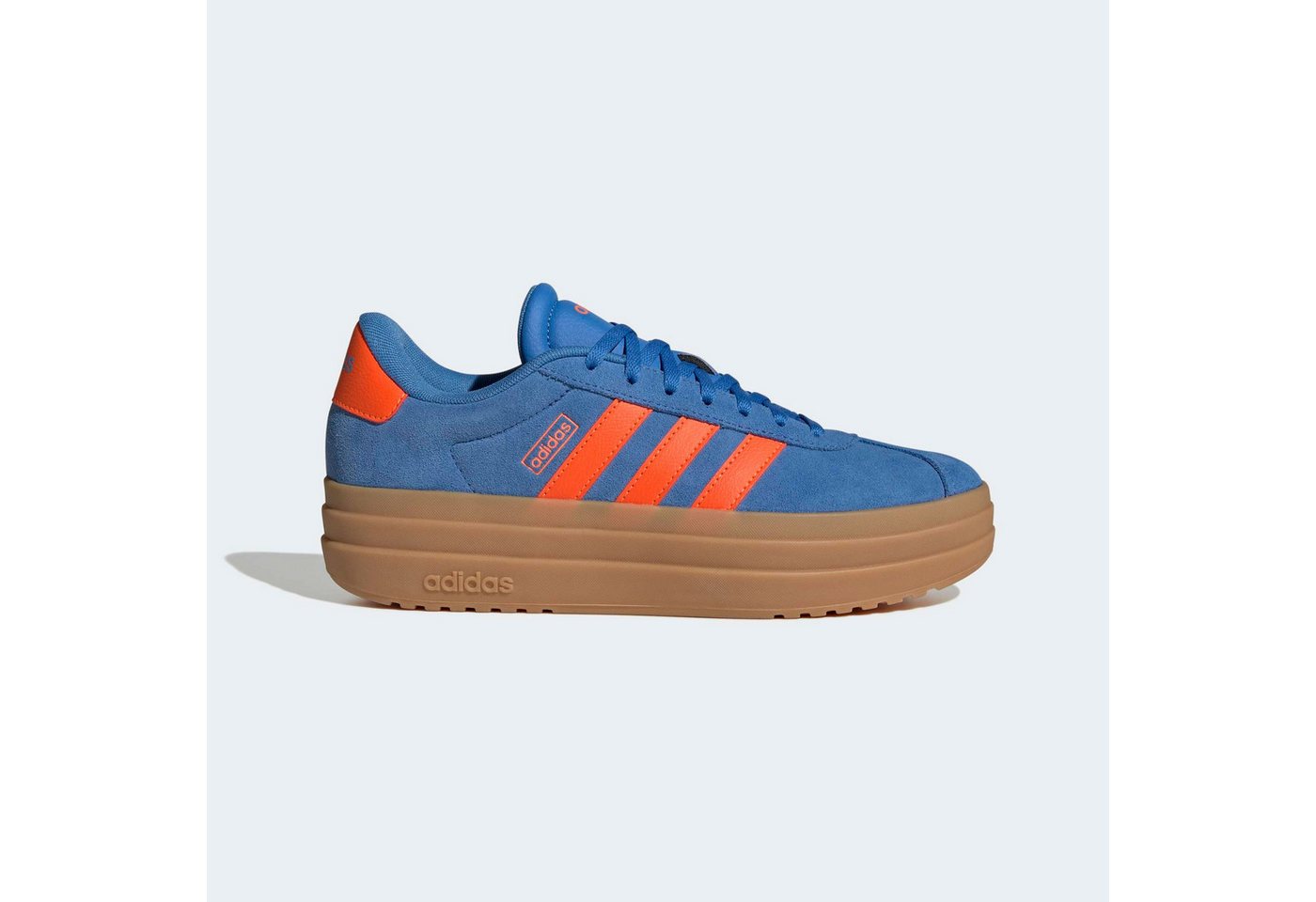 adidas Sportswear Plateausneaker inspiriert vom Design des adidas gazelle bold (blau/orange)