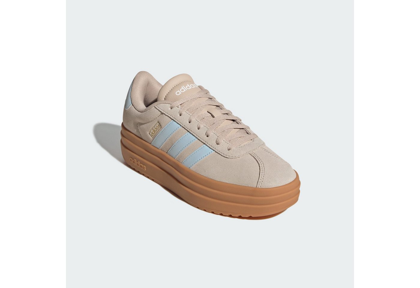 adidas Sportswear VL COURT BOLD SCHUH Sneaker (2-tlg) (beige/blau/gold)