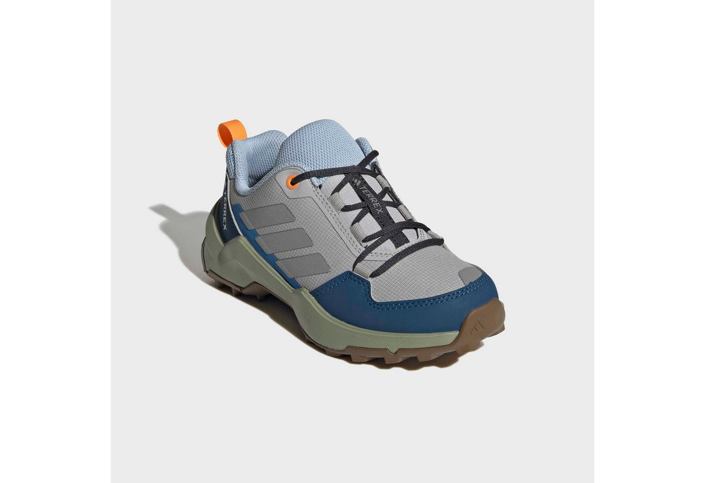 adidas Terrex AX4R Wanderschuh für Kinder & Jugendliche (grau/silber/blau)