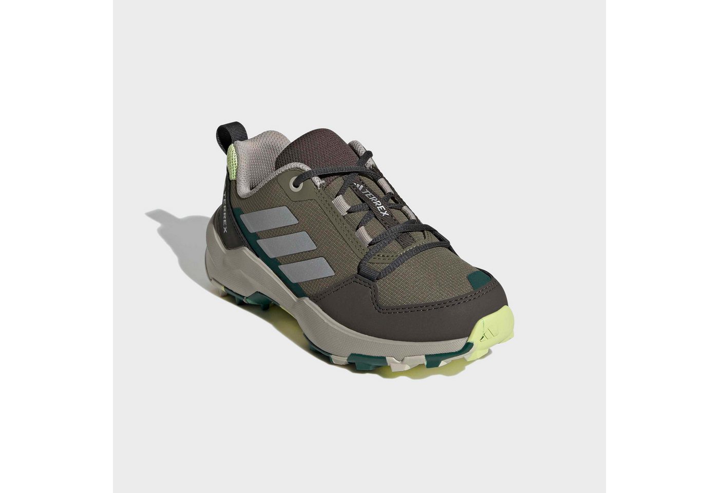 adidas Terrex AX4R Wanderschuh für Kinder & Jugendliche (grün/silber)