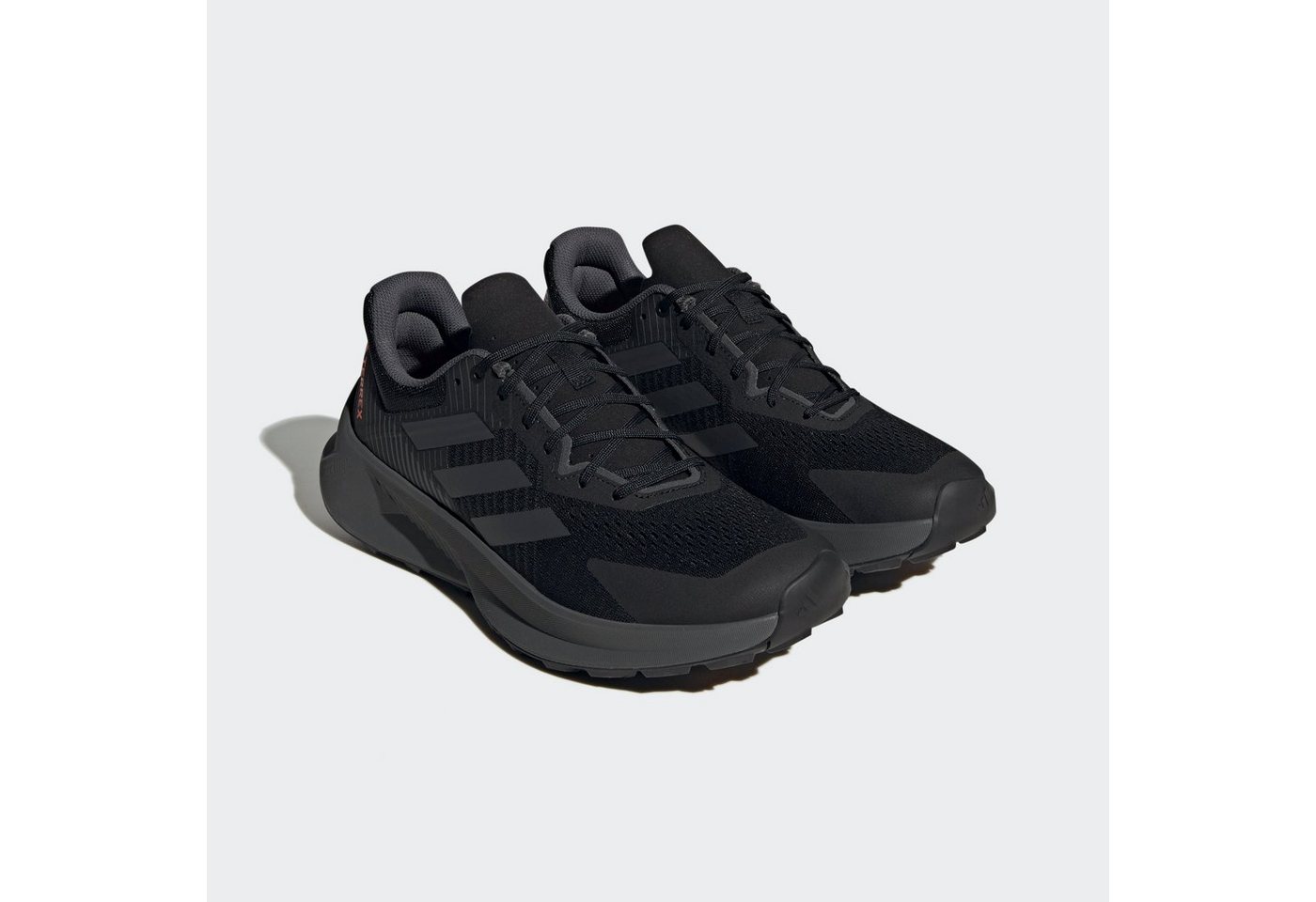 adidas Terrex SOULSTRIDE FLOW Trailrunningschuh (schwarz/grau/orange)