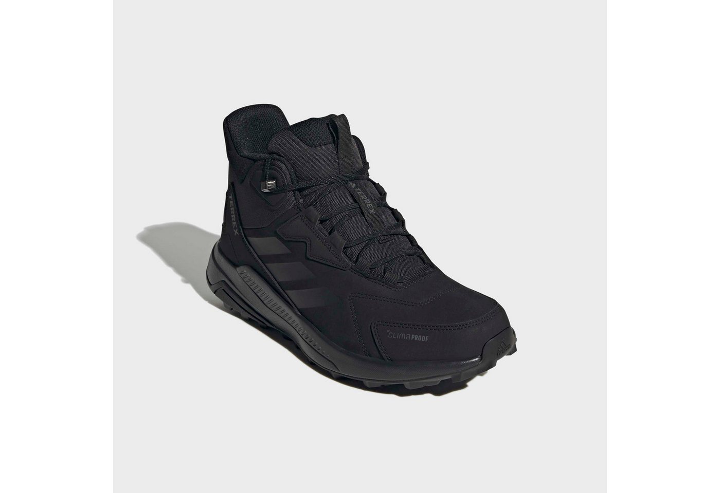 adidas Terrex TERREX ANYLANDER LEATHER MID CLIMAPROOF Wanderschuh wasserdicht und aus Leder (schwarz/grau)