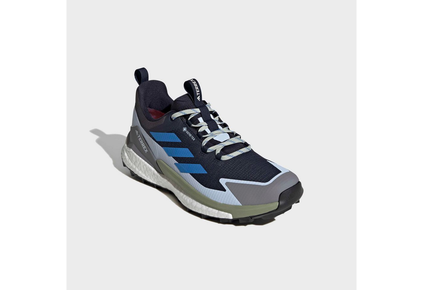 adidas Terrex TERREX FREE HIKER 2.0 LOW GORE-TEX Wanderschuh wasserdicht dank Gore-Tex Membrane (blau)