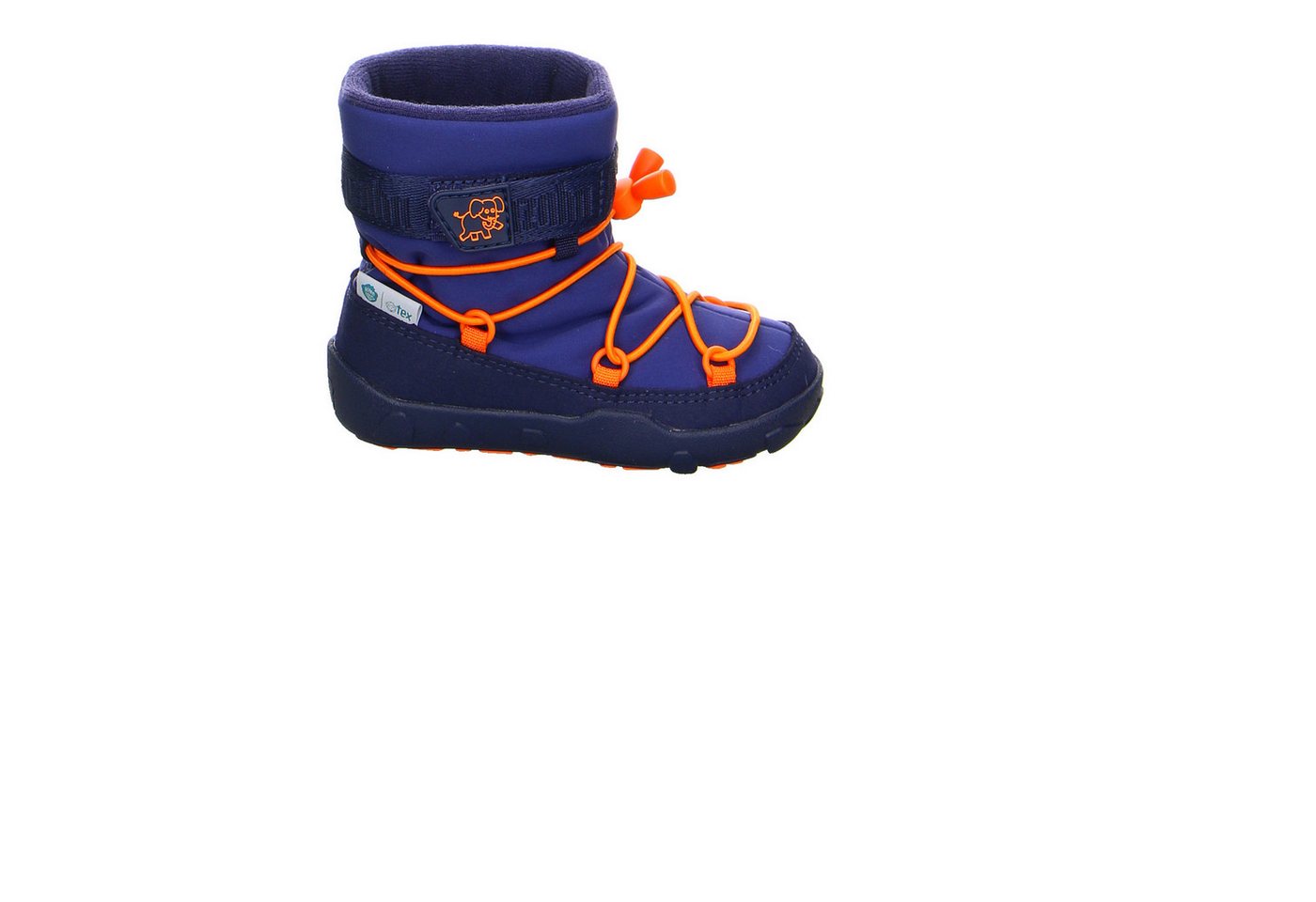 Affenzahn Fond Of Schneestiefel Vegan Snowy Synthetik Barfuss blau Barfußschuh