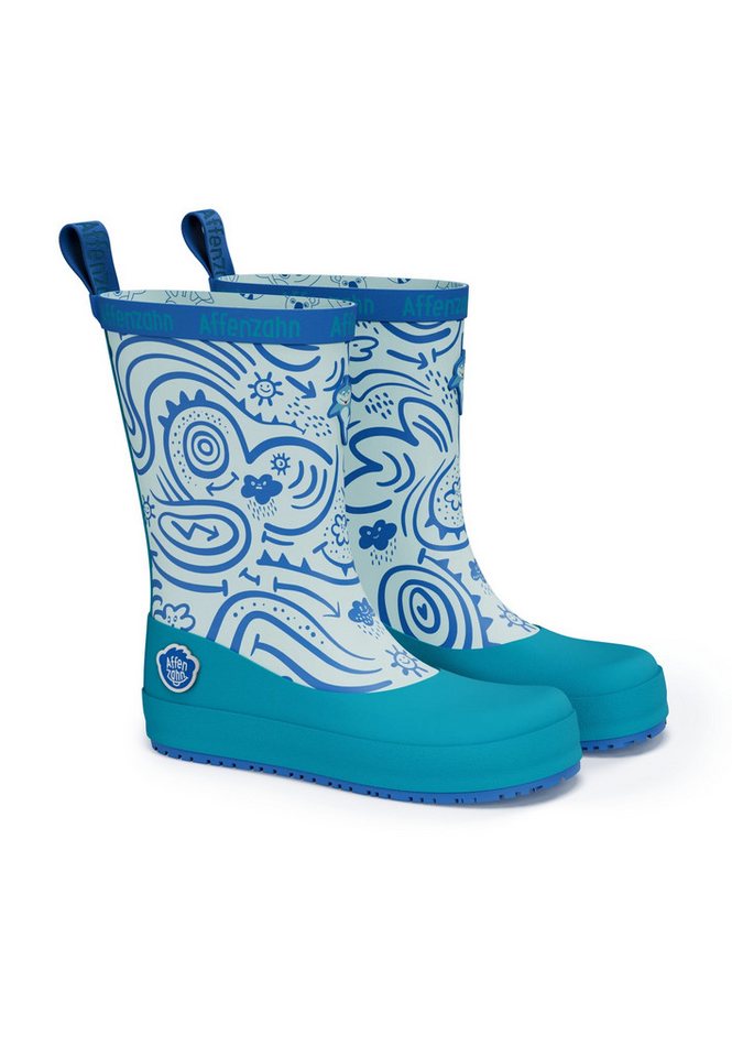 Affenzahn Gummistiefel Vegan Plashy Gummistiefel (2-tlg) (blau)
