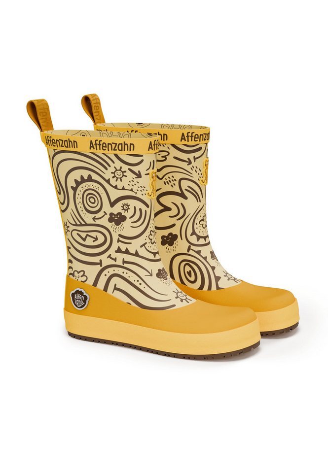 Affenzahn Gummistiefel Vegan Plashy Gummistiefel (2-tlg) (gelb)