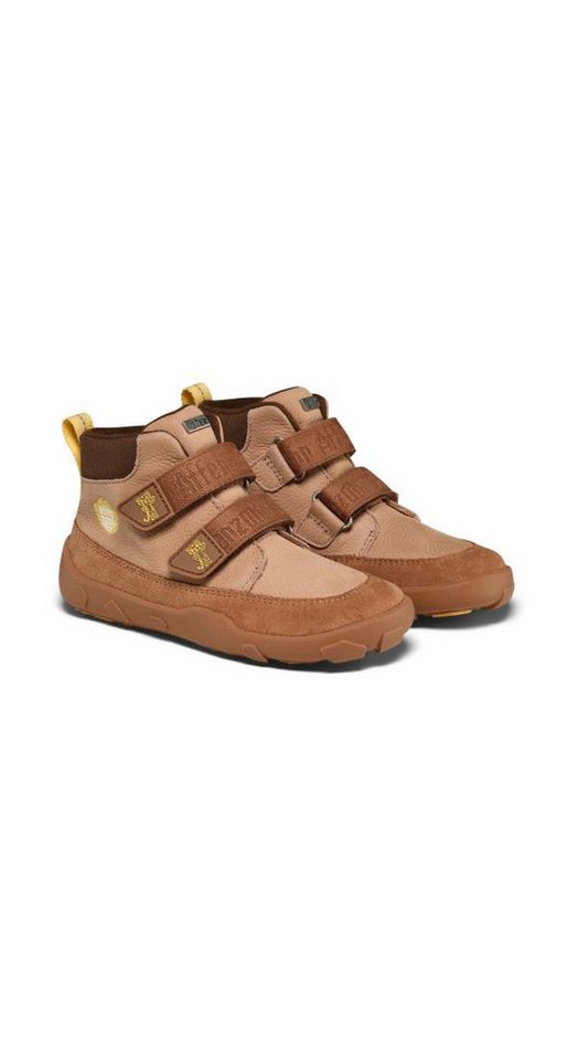 Affenzahn Leder Friendy Sneaker nach Barfußschuhprinzip (beige/braun)