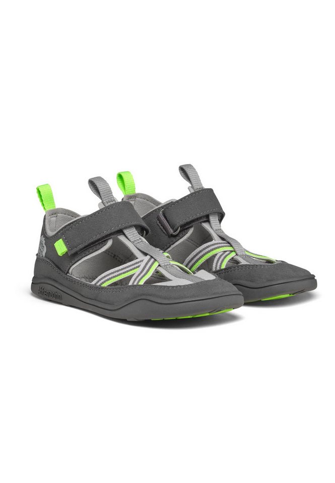 Affenzahn Vegan Breezy Sandale nach Barfußschuhprinzip (grau/grün)